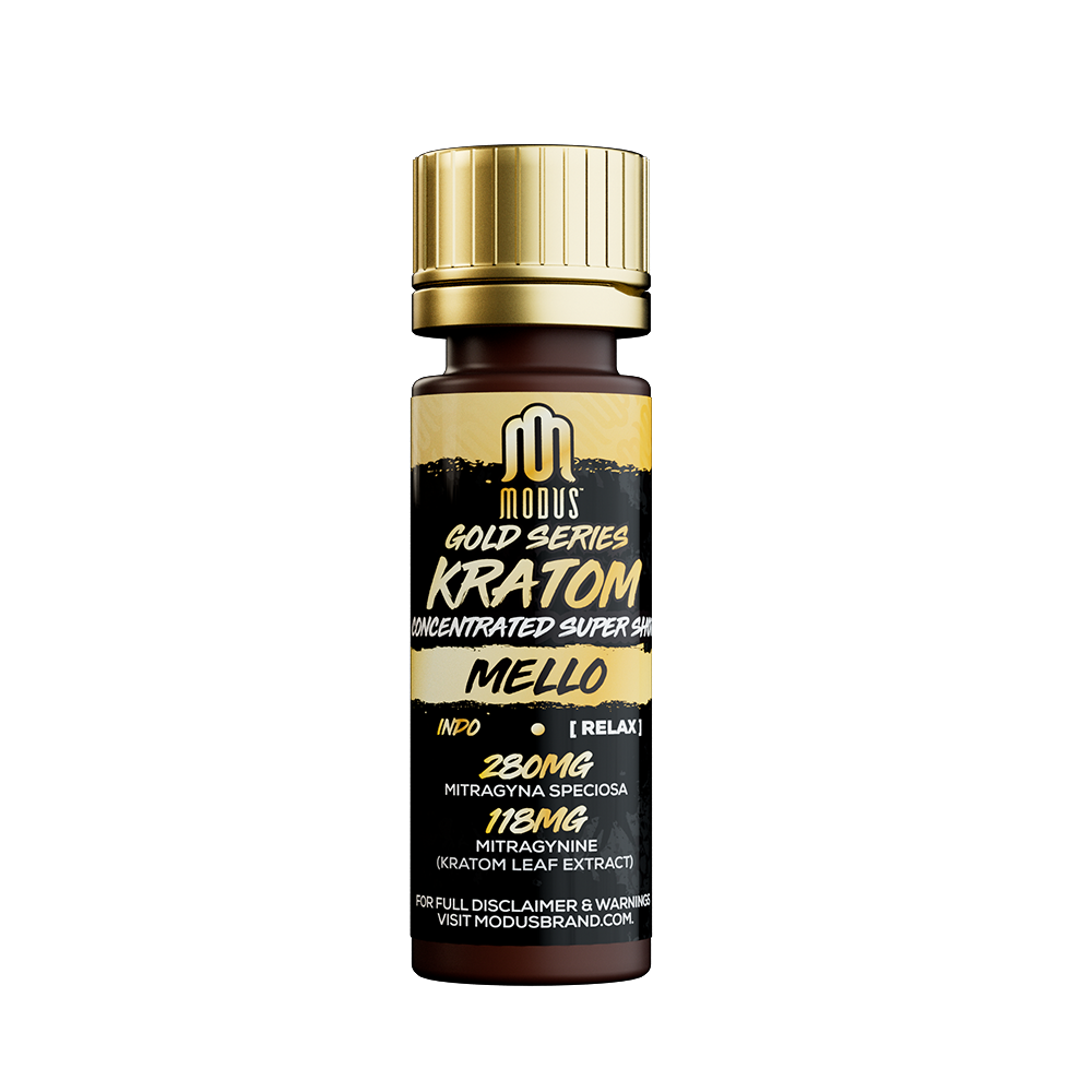 Modus Kratom Gold Series Super Shot 398mg Bottle (12pc Display) | Mellow
