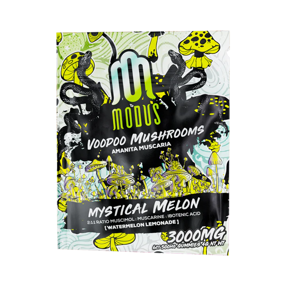 Modus Voodoo Mushroom Gummies (3000mg 6ct Pouch) | Mystical Melon
