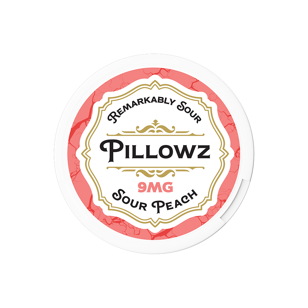 Pillowz TFN Nicotine Pouches (20ct Can)(5-Can Pack) | Sour Peach