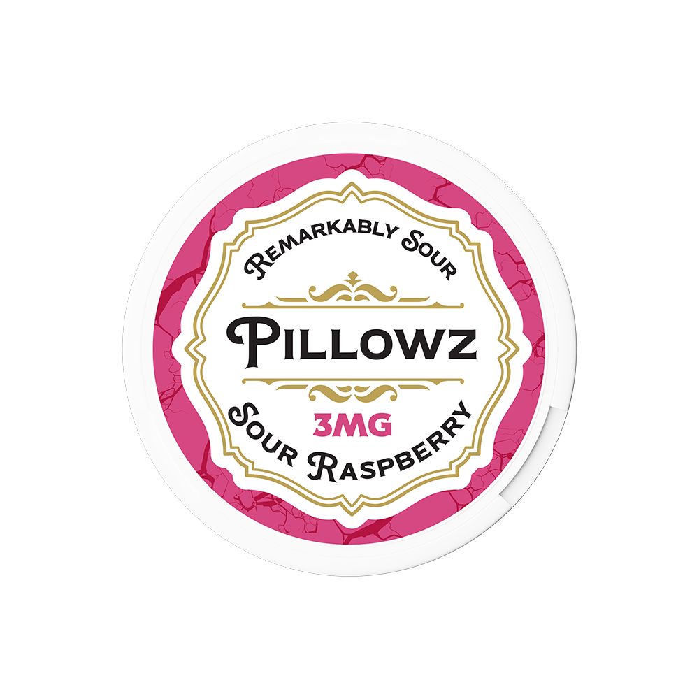 Pillowz TFN Nicotine Pouches (20ct Can)(5-Can Pack) | Sour Raspberry