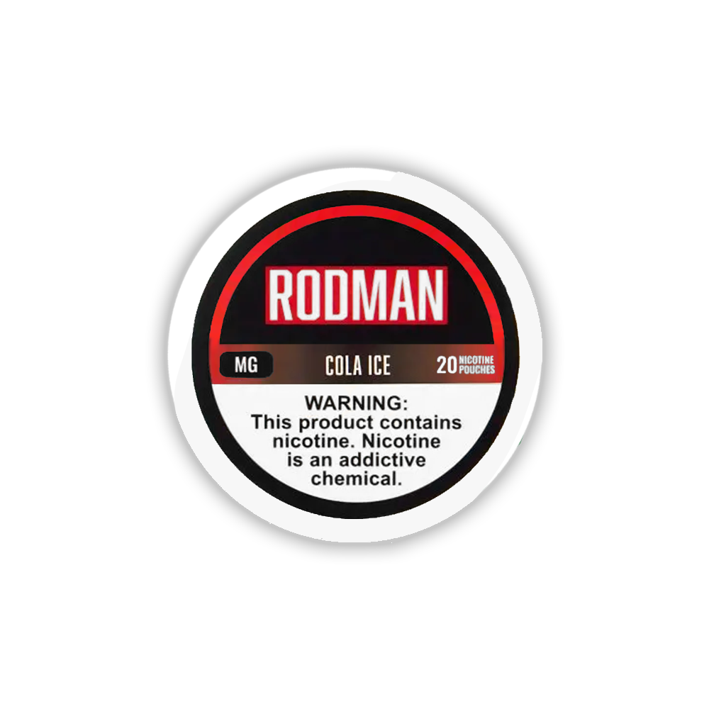 Rodman Nicotine Pouches (20ct Can)(5-Can Pack)- Cola Ice