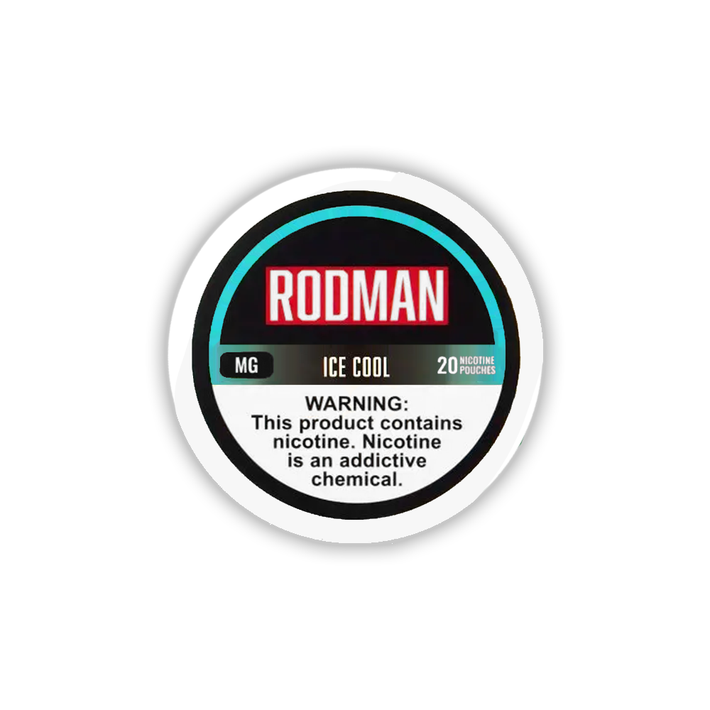 Rodman Nicotine Pouches (20ct Can)(5-Can Pack) - Ice Cool