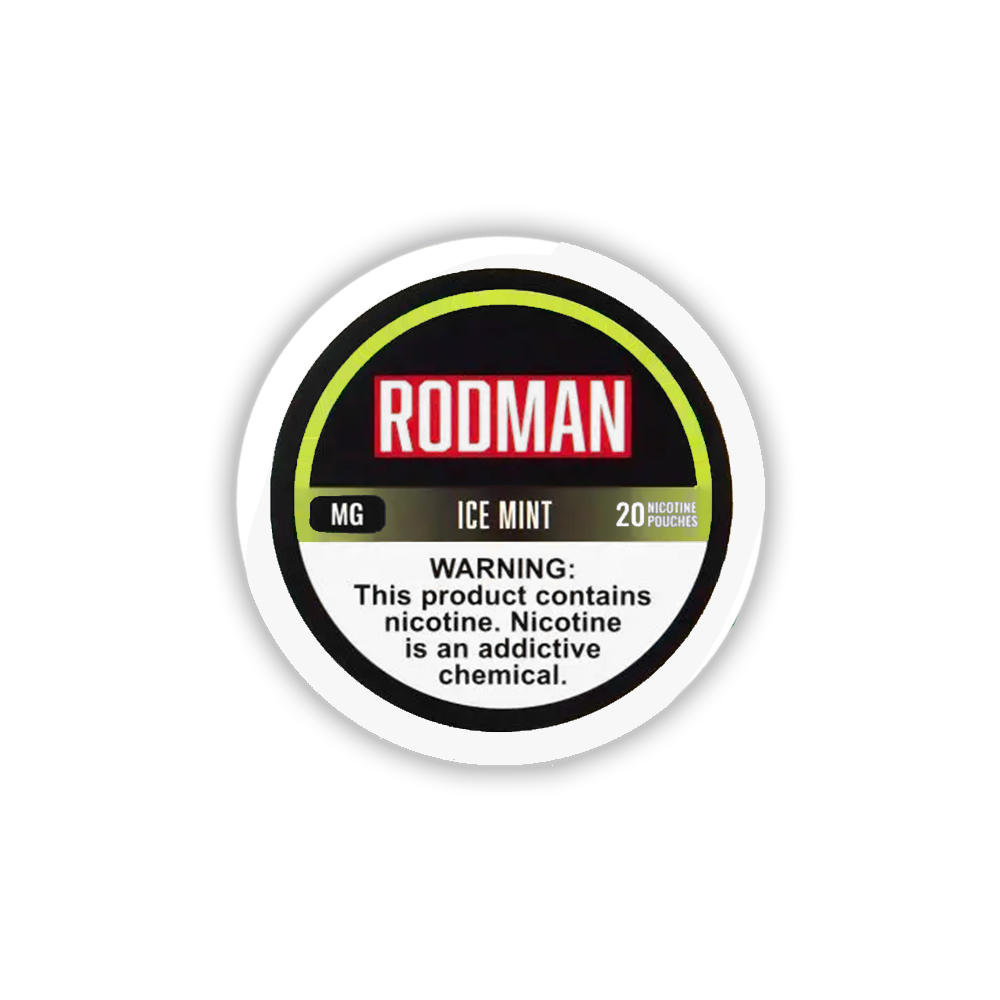 Rodman Nicotine Pouches (20ct Can)(5-Can Pack) - Ice Mint