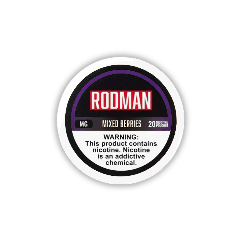 Rodman Nicotine Pouches (20ct Can)(5-Can Pack) - Mixed Berries