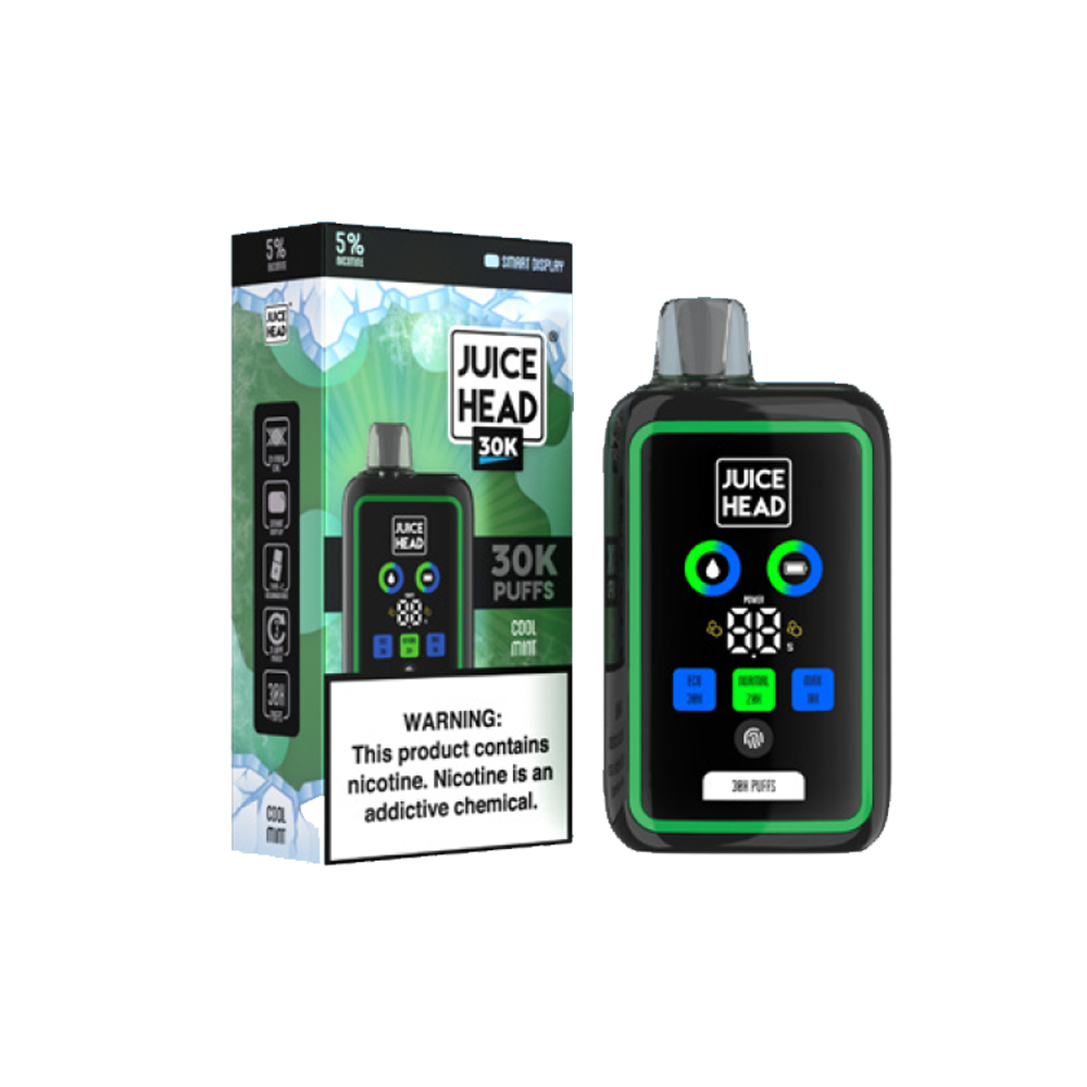 Juice Head 30K Disposable 30000 Puffs 24mL 50mg | MOQ 5 - Cool Mint with packaging