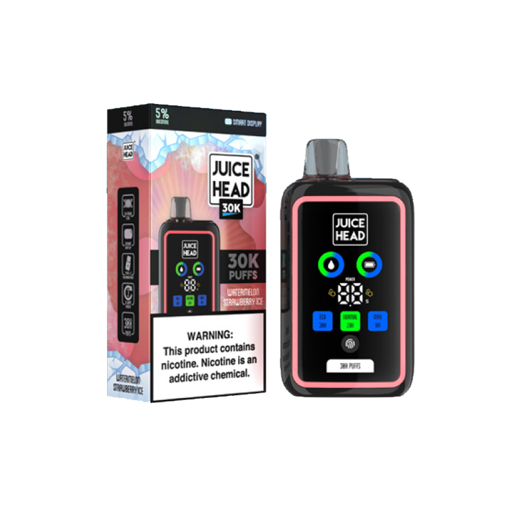 Juice Head 30K Disposable | 30000 Puffs | 24mL | 50mg | MOQ 5 | Watermelon Strawberry Ice with packaging