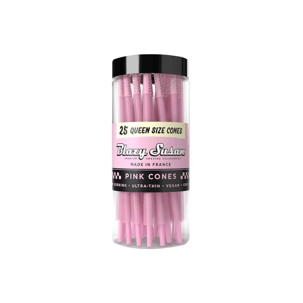 Blazy Susan Queen Size Cones (25-Cone Jar) - Pink