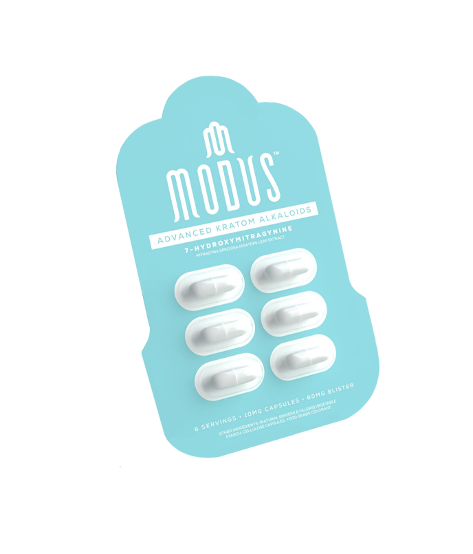 Modus 7-Hydroxymitragynine Capsules (60mg 6ct Blister Pack)