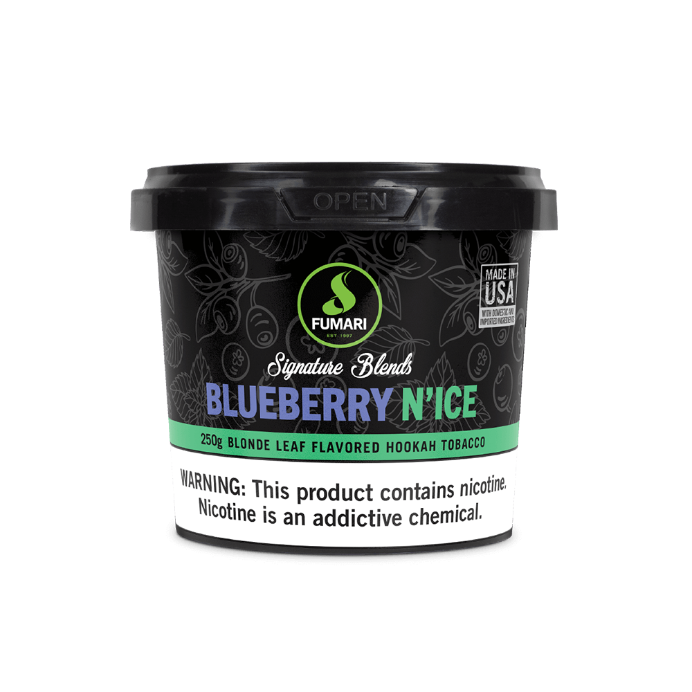 Fumari Signature Blend Hookah Tobacco (250g Jar)- Blueberry N' Ice