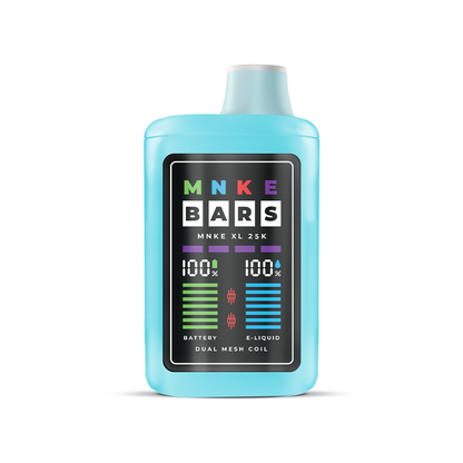 MNKE Bars XL ZERO Disposable | 25000 Puffs | 18mL | 0mg | MOQ 5 | Fresh Mint