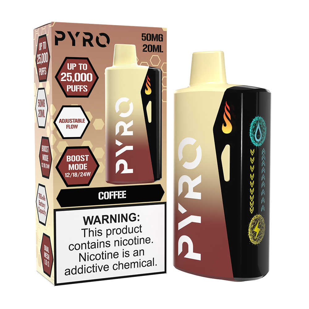 Pyro Boost Disposable 25000 Puffs 20mL 50mg | MOQ 5