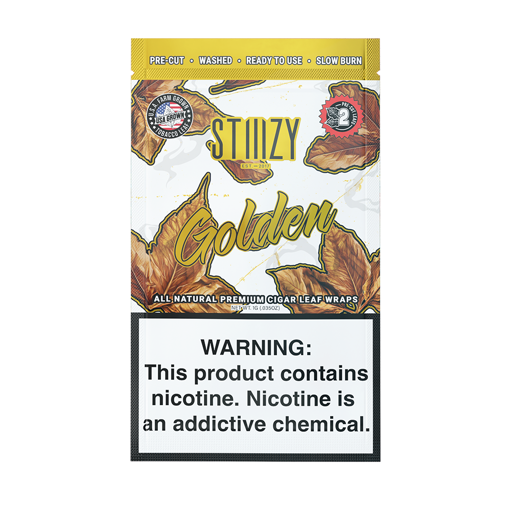 STIIIZY Premium Wraps 2-Pack (20ct Counter Display)- Golden