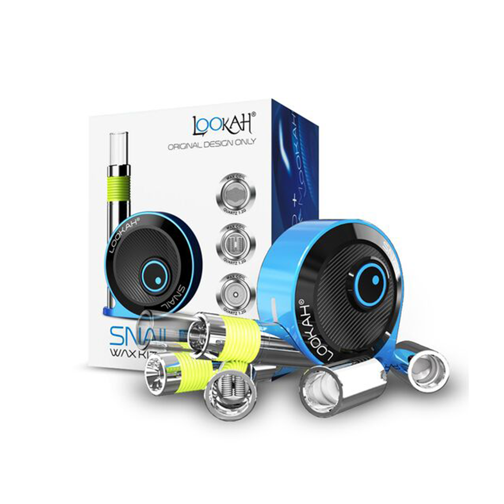 Lookah Snail 2.0 Kit (510 Battery Mod + 510 Wax Carts)-Blue