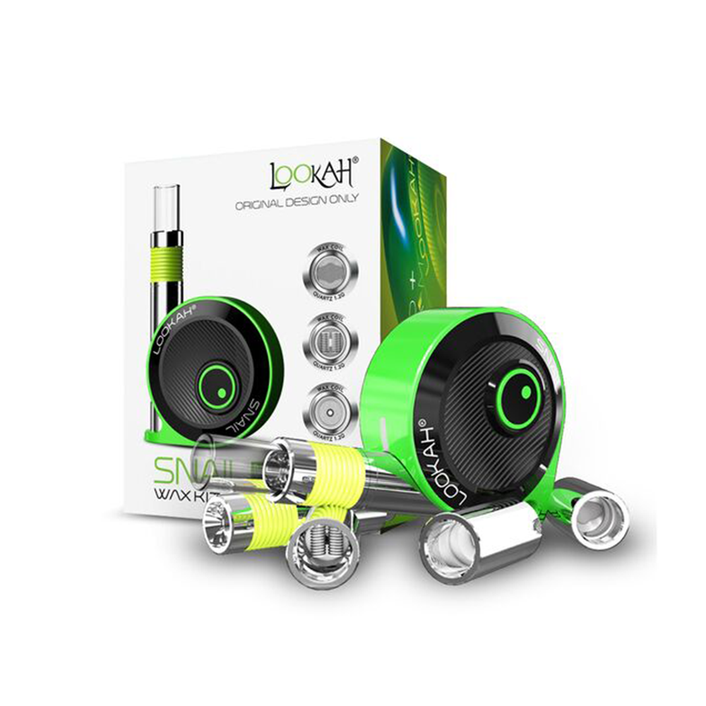 Lookah Snail 2.0 Kit (510 Battery Mod + 510 Wax Carts)-Green