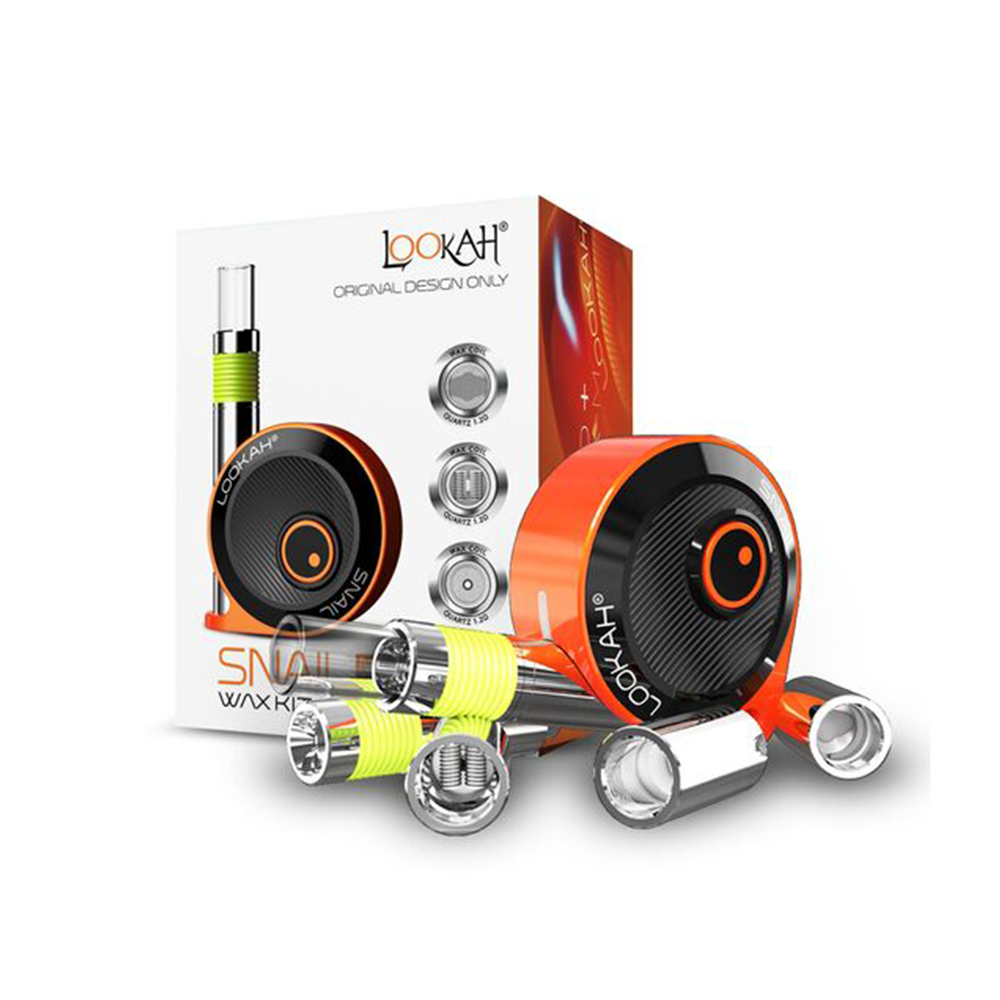 Lookah Snail 2.0 Kit (510 Battery Mod + 510 Wax Carts)-Orange