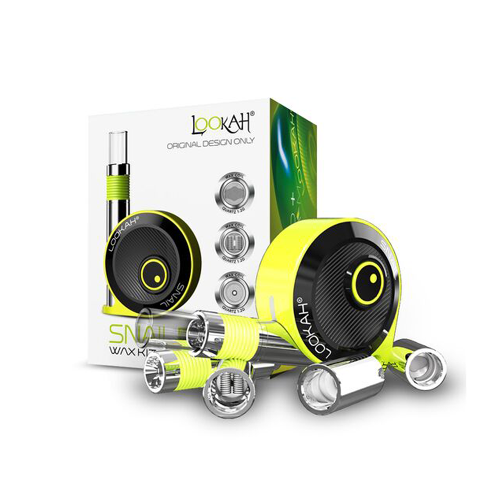 Lookah Snail 2.0 Kit (510 Battery Mod + 510 Wax Carts)-Yellow