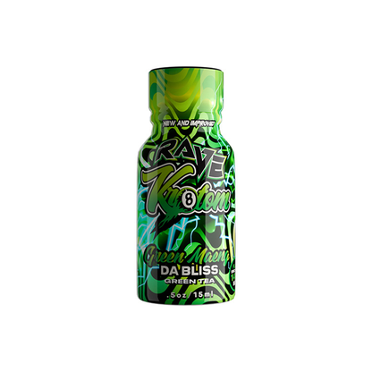 Rave Kratom Liquid Shot 120mg - Green Maeng Da Bliss