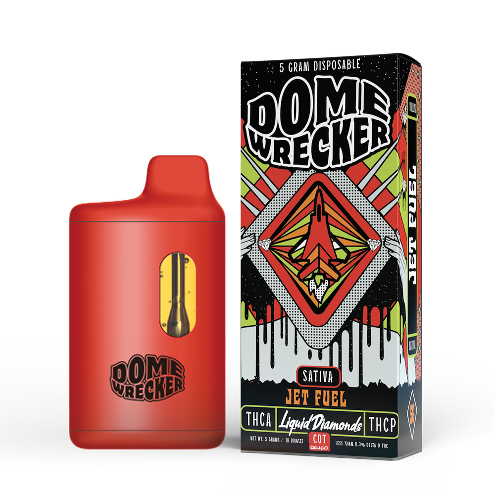 Domewrecker Liquid Diamonds Disposable (5g) - Jet Fuel with packaging