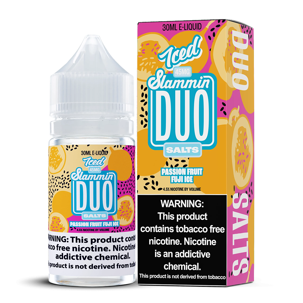 Slammin Duo Series E-Liquid 30mL (Salt Nic)- Passionfruit Fuji Ice

