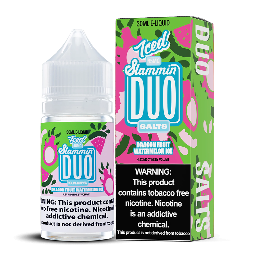 Slammin Duo Series E-Liquid 30mL (Salt Nic)- Dragonfruit Watermelon Ice
