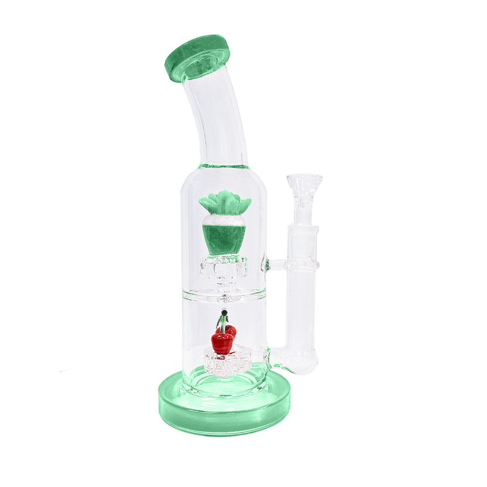 Focus Ice Cream & Cherries 11″ Water Pipe - Milk Green