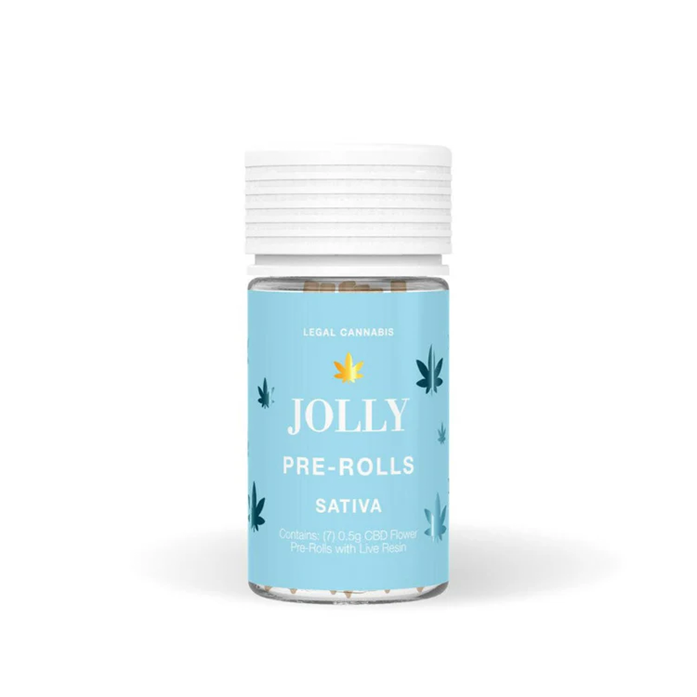 Jolly CBD Live Resin Pre Rolls (3500mg 7ct Jar) - Sativa