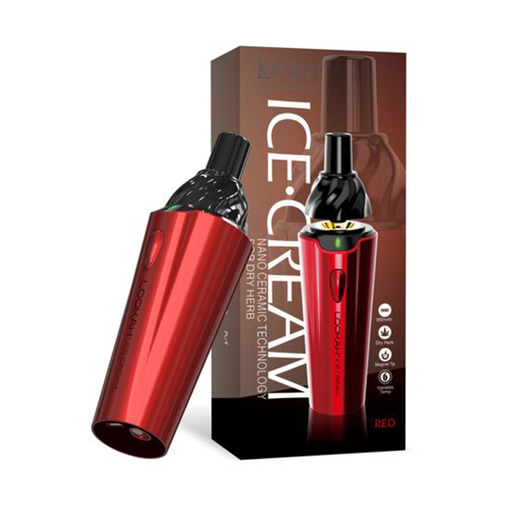Lookah Icecream Dry Herb Vaporizer - Red