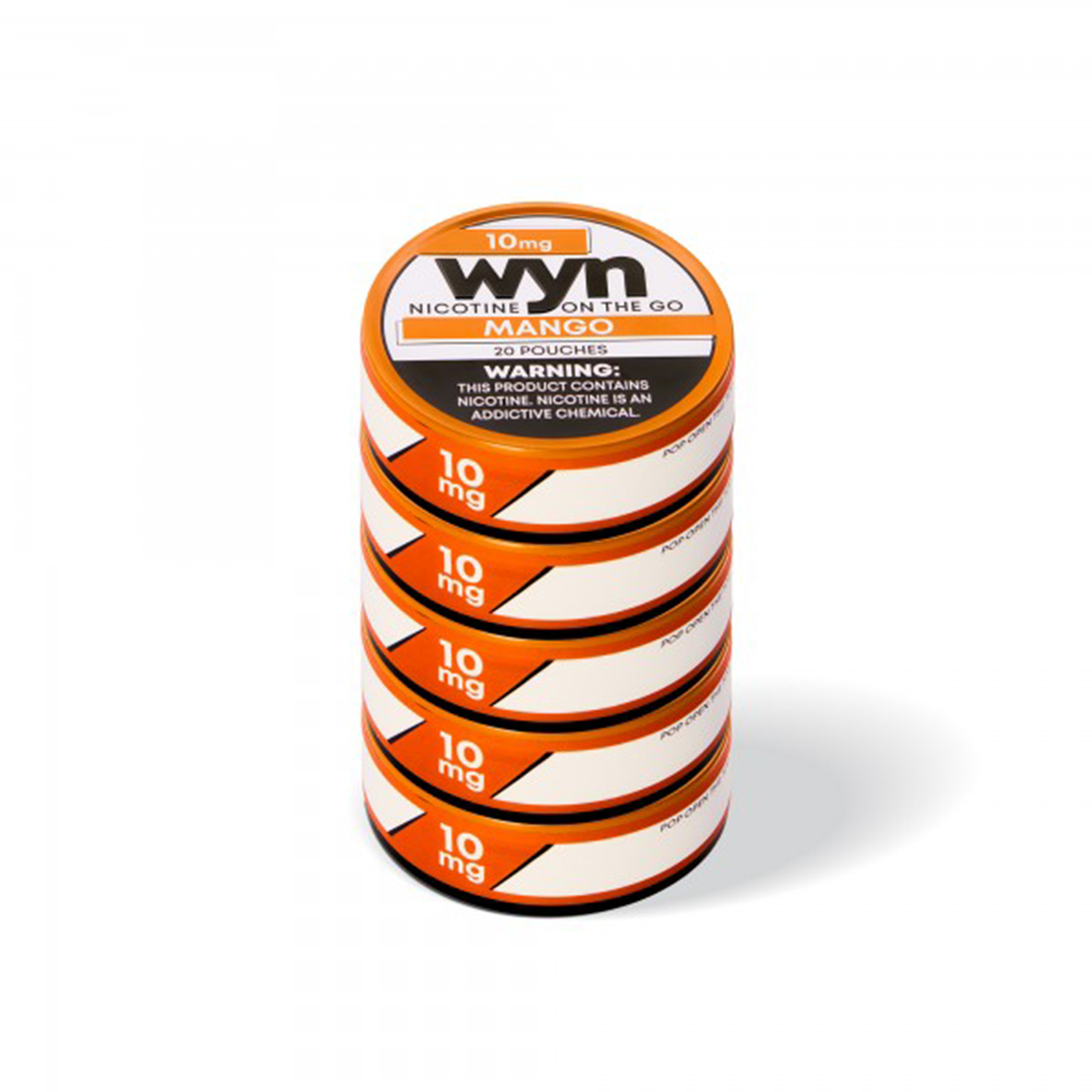 WYN Nicotine Pouches (20ct Can)(5-Can Pack)- Mango