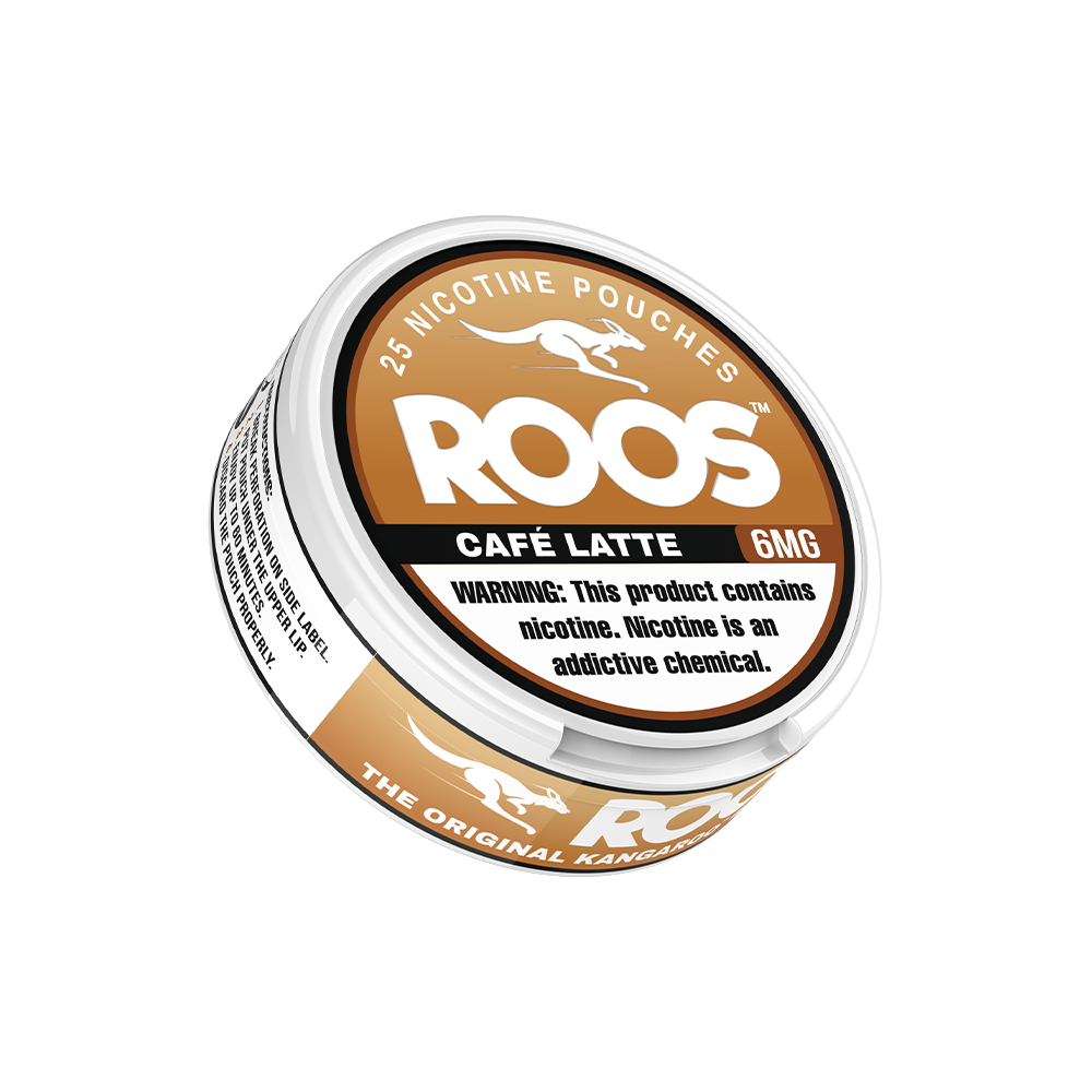 Roos Nicotine Pouches (25ct Can)(5-Can Pack) | Caffe Latte 6mg