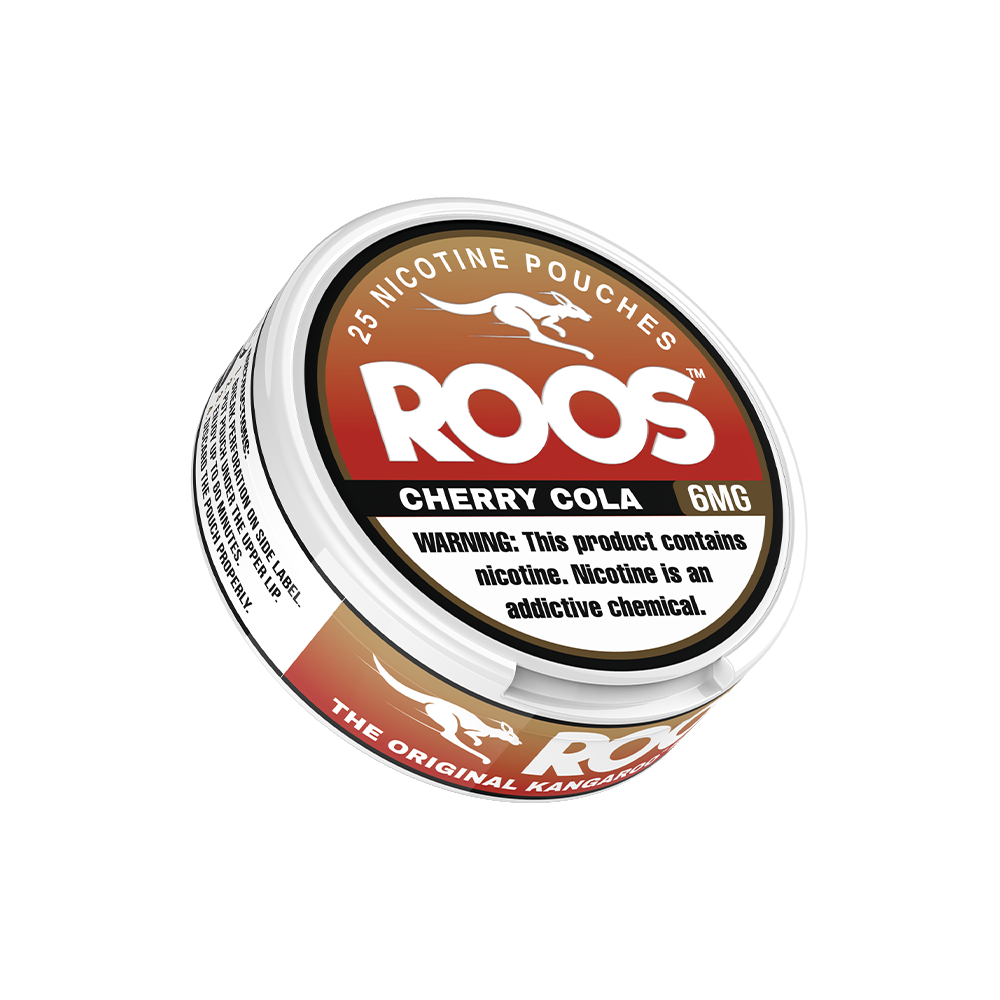 Roos Nicotine Pouches (25ct Can)(5-Can Pack) | Cherry Cola 6mg