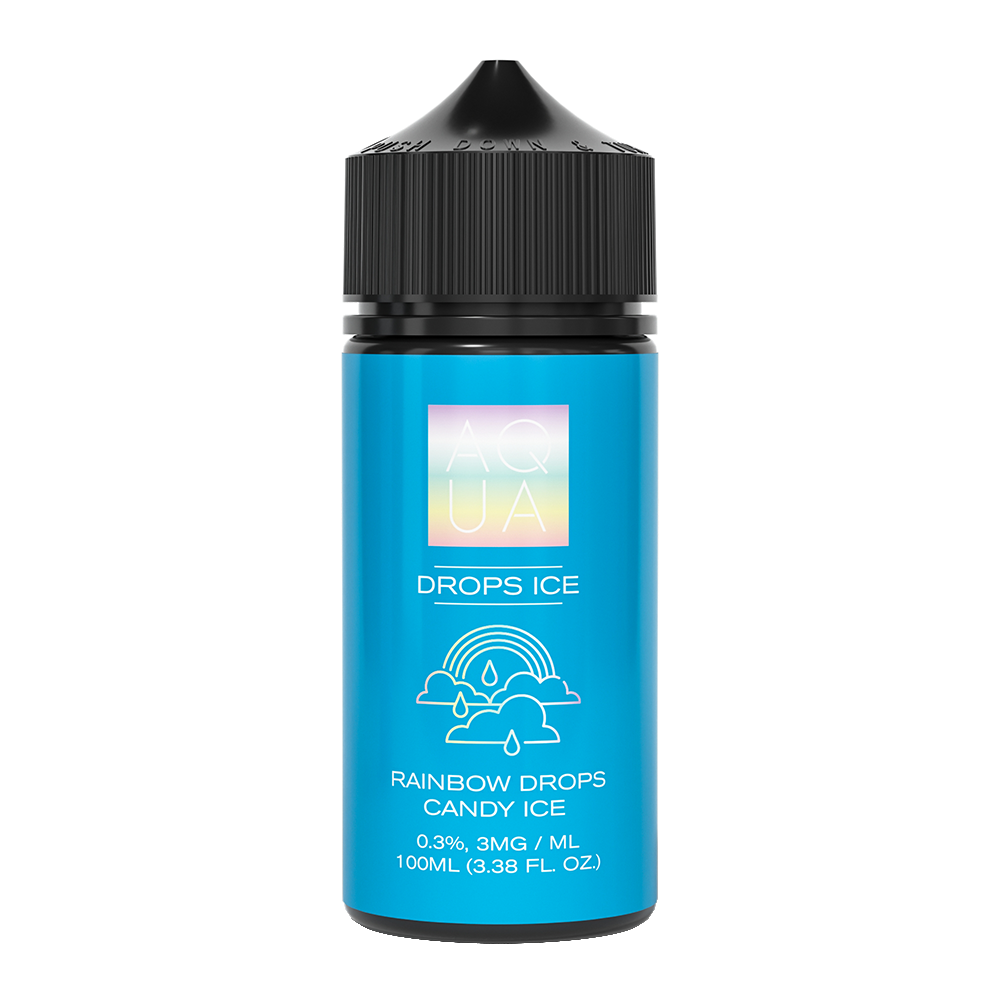 Aqua Series E-Liquid 100mL (Freebase) - Drops Menthol