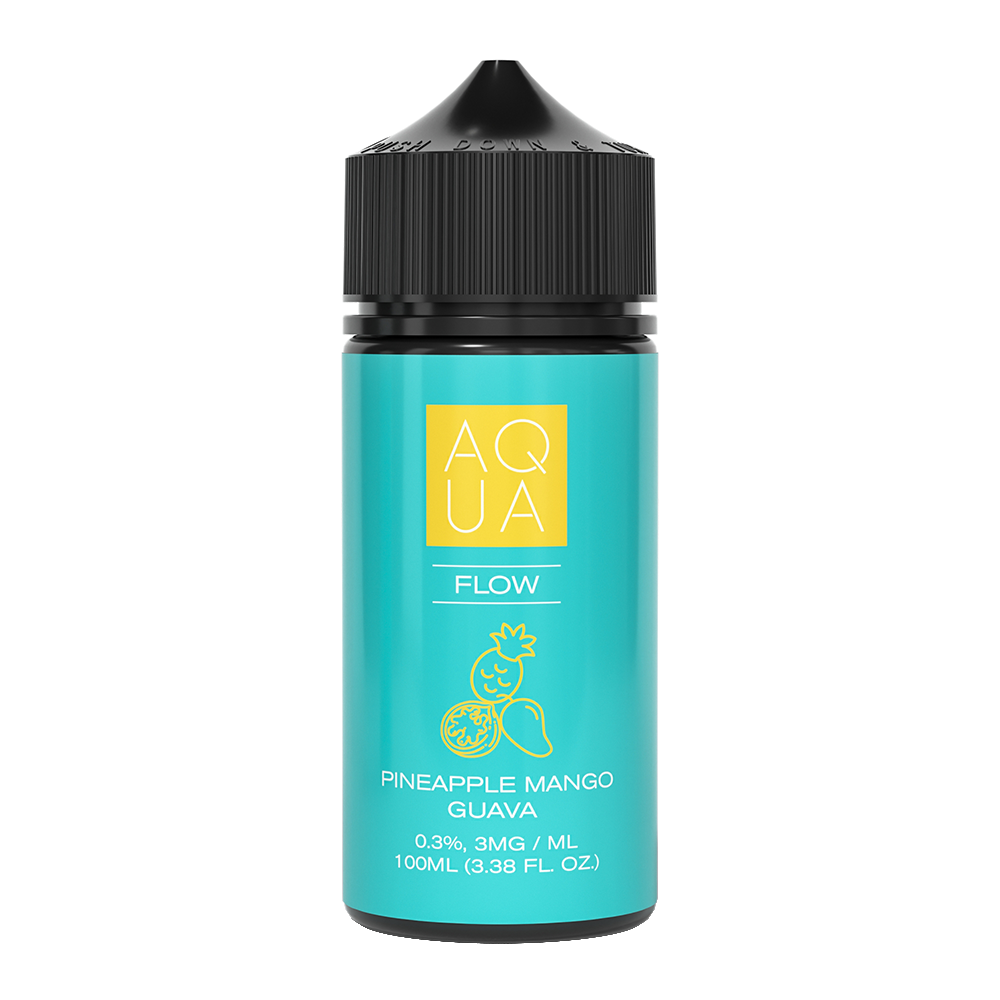 Aqua Series E-Liquid 100mL (Freebase) - Flow