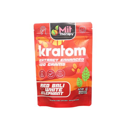 MIT Therapy Kratom Powder (650mg 120g Pouch) - Red Bali/ White Elephant