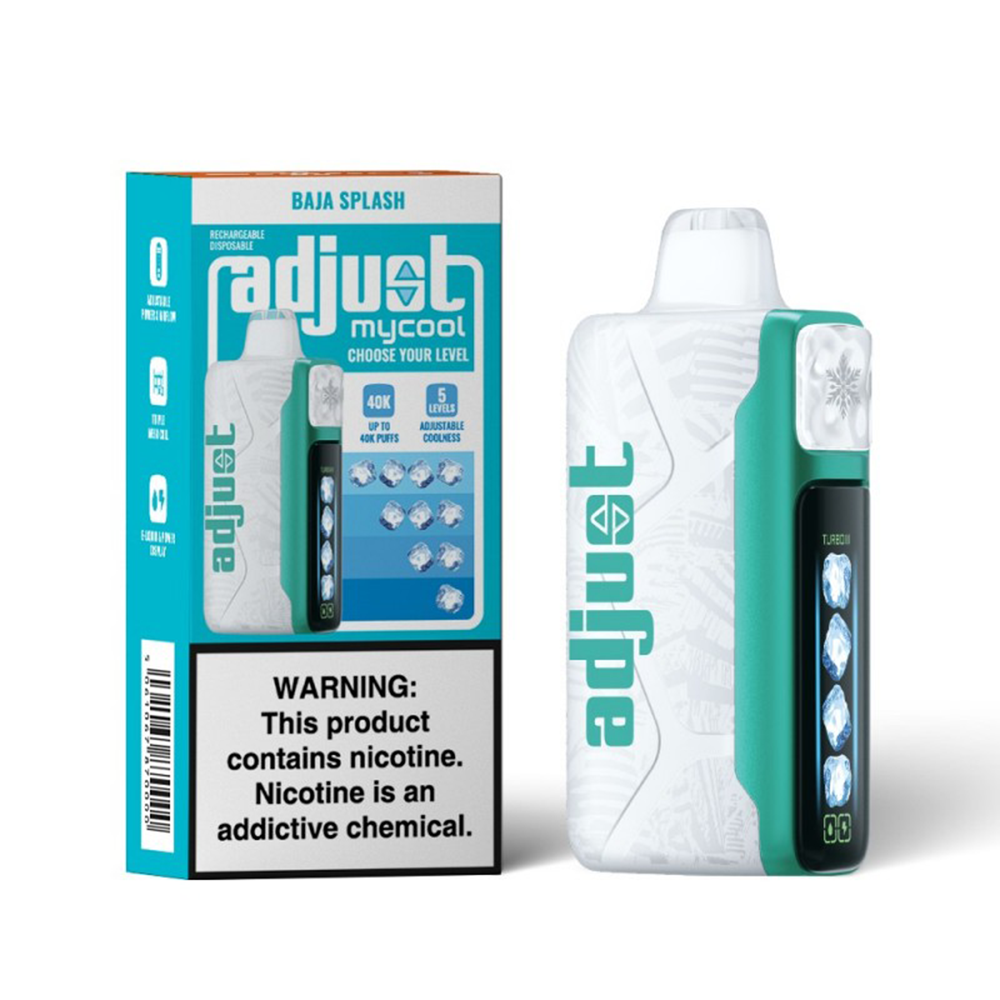Adjust MyCool Disposable | 40000 Puff | 20mL | 50mg | MOQ 5 | Baja Splash with packaging