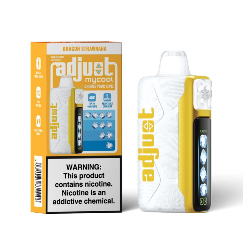 Adjust MyCool Disposable | 40000 Puff | 20mL | 50mg | MOQ 5 | Dragon Strawnana with packaging