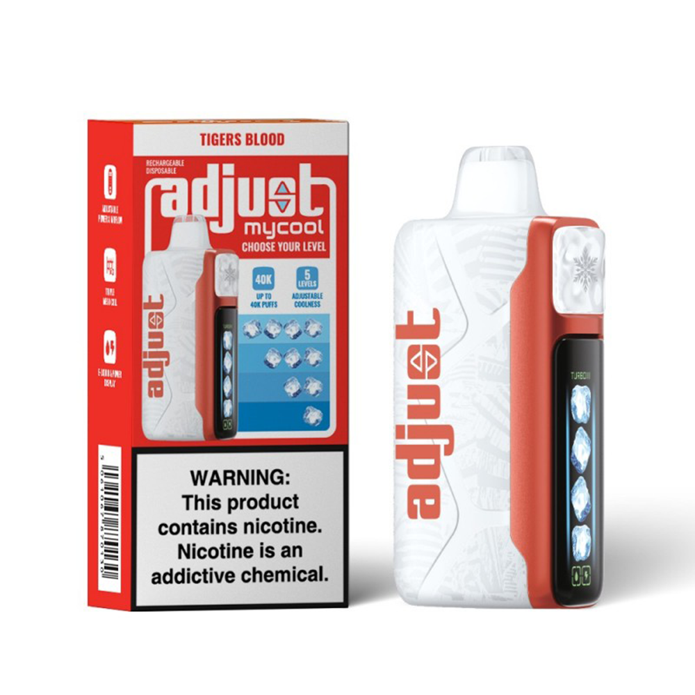 Adjust MyCool Disposable | 40000 Puff | 20mL | 50mg | MOQ 5 | Tigers Blood with packaging
