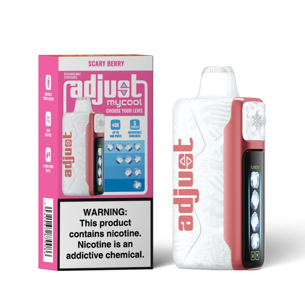 Adjust MyCool Disposable | 40000 Puff | 20mL | 50mg | MOQ 5 | Scary Berry with packaging