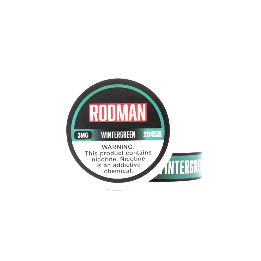 Rodman Nicotine Pouches (20ct Can)(5-Can Pack) - Wintergreen