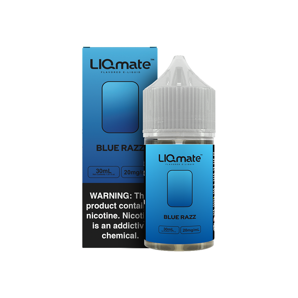 7Daze Liqmate Salt Series E-Liquid 30mL (Salt Nic) - Blue Razz with packaging