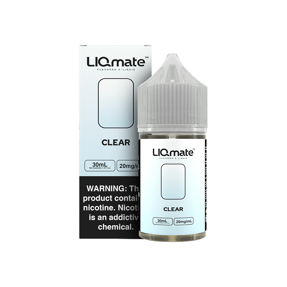 7Daze Liqmate Salt Series E-Liquid 30mL (Salt Nic) - Clear with packaging