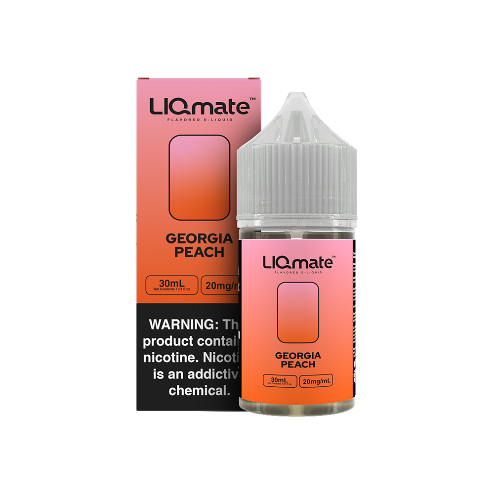 7Daze Liqmate Salt Series E-Liquid 30mL (Salt Nic) - Georgia Peach with packaging