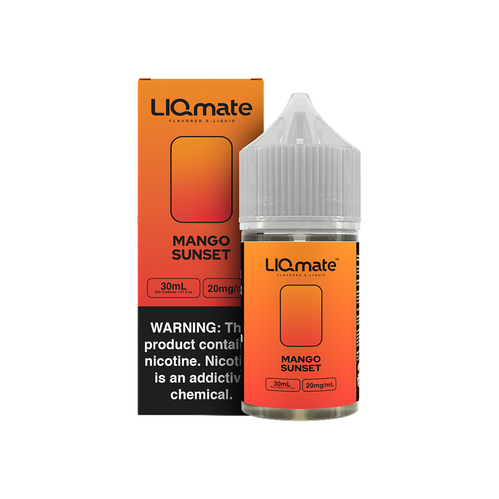 7Daze Liqmate Salt Series E-Liquid 30mL (Salt Nic) - Mango Sunset with packaging