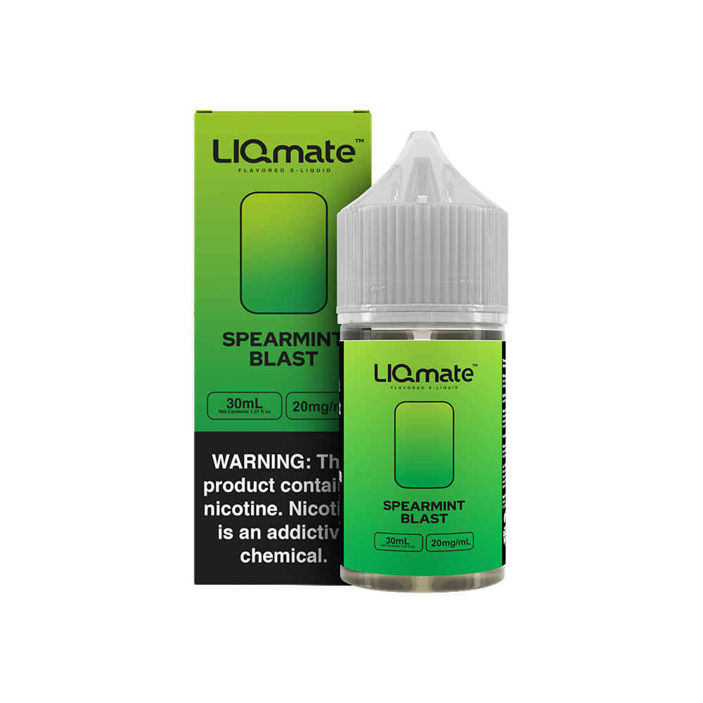 7Daze Liqmate Salt Series E-Liquid 30mL (Salt Nic) - Spearmint Blast with packaging