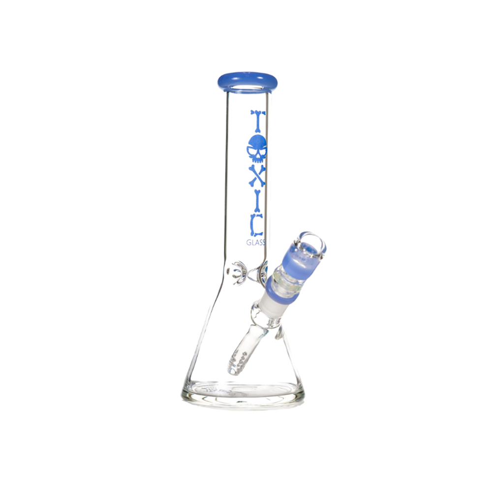 MKGlass TX75 Toxic Beaker Water Pipe 10″ - Jade Blue
