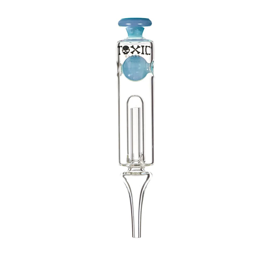 MKGlass TXNC32 Toxic Sphere Glass Nectar Collector - Jade Blue