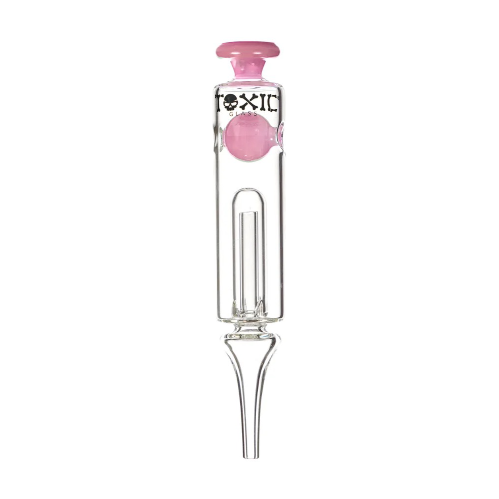 MKGlass TXNC32 Toxic Sphere Glass Nectar Collector - Slime Pink