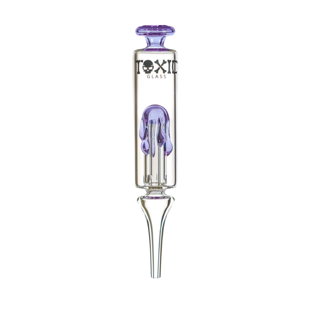 MKGlass TXNC30 Toxic Drip Glass Nectar Collector - Purple