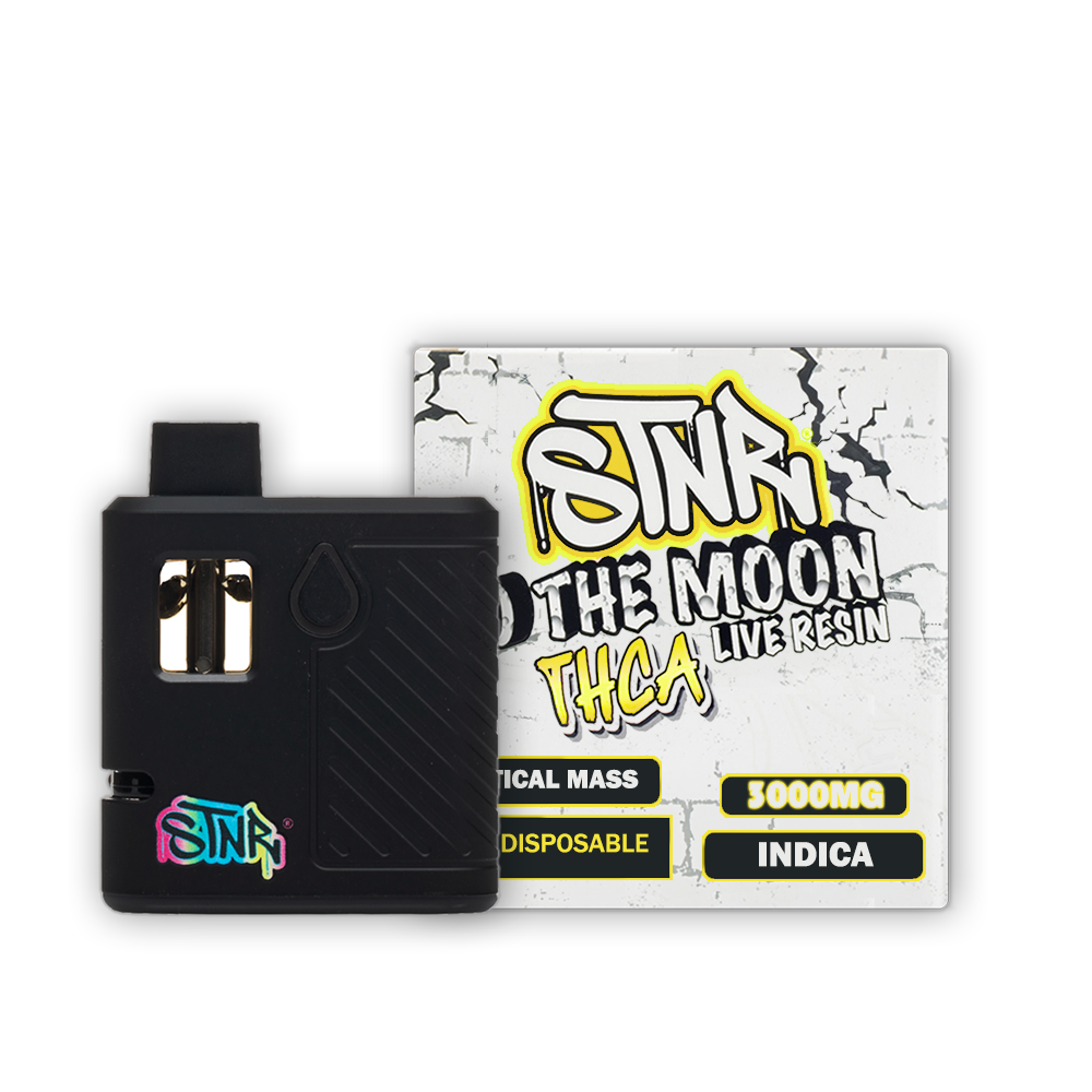 STNR To The Moon Disposable (3g) • THCA + THCP + THCV + D8- Critical Mass with packaging