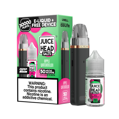 Juice Head x Uwell Caliburn G3 Lite Collab Bundle - Apple Watermelon with packaging