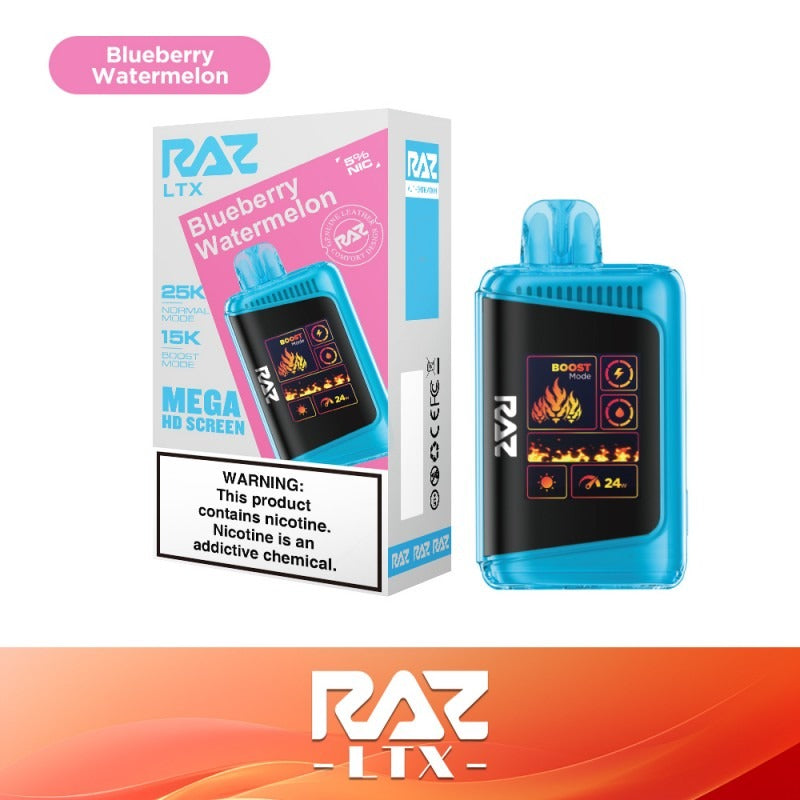 RAZ LTX 25K Disposable 16mL 50mg • MOQ 5 - Blueberry Watermelon with packaging